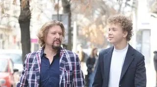 Andrzej Nejman z synem