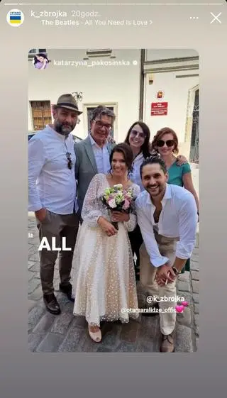 Ślub Otara Saralidze i Katarzyny Zbrojewicz