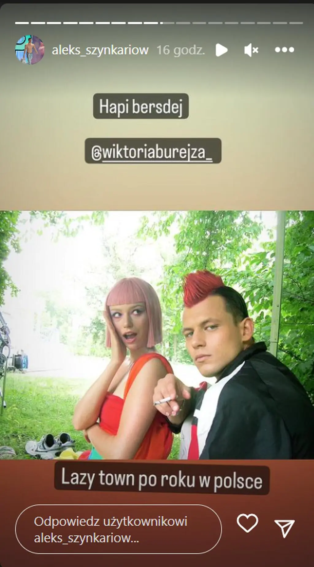 Aleksander Szynkariow i Wiktoria Burejza