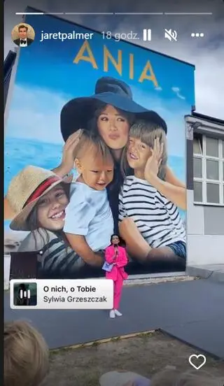 Mural poświęcony Annie Przybylskiej