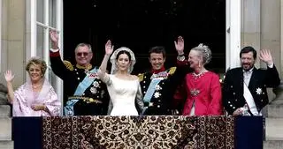 Król Fryderyk X i królowa Maria po ślubie