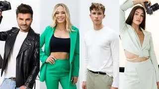 Ostatnia czwórka uczestników programu "Perfect Picture". Wokalista, uczestnicy "Top Model" i trenerka