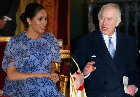 Meghan Markle nie przyleci do chorego króla Karola III. Książę Harry udał się do ojca sam