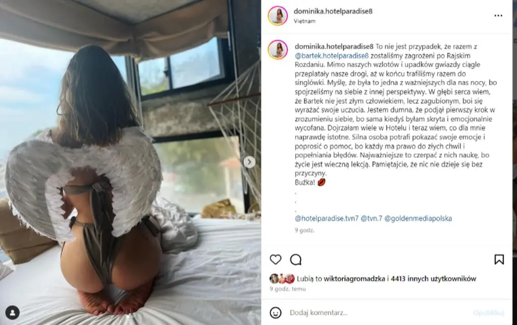 Dominika o odejściu z "Hotelu Paradise"