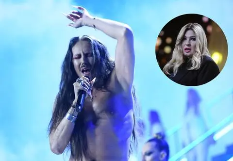 Michał Szpak zaskoczył widzów. Na scenie Opery Leśnej skradł całusa Beacie Kozidrak