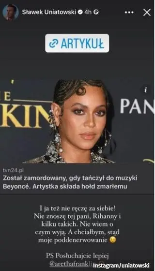 Sławek Uniatowski o Beyonce