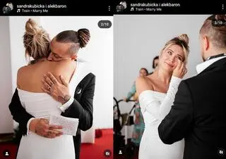 Sandra Kubicka i Aleksander Milwiw-Baron