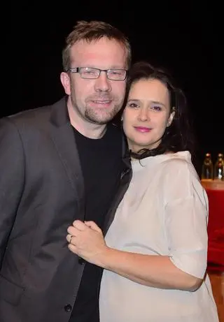 Ewa Gorzelak z mężem