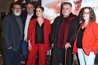 Krzysztof Globisz na premierze filmu "Prawdziwe życie aniołów"