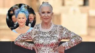 Helen Mirren zaskoczyła w Cannes. Na dywanie pokazała się w... niebieskich włosach