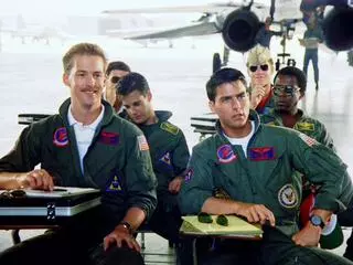 Anthony Edwards i Tom Cruise w "Top Gun"