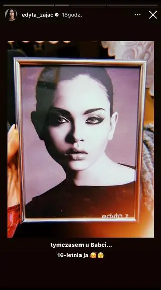 Edyta Zając na zdjęciu sprzed lat