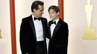 Colin Farrell z synem na Oscarach 2023