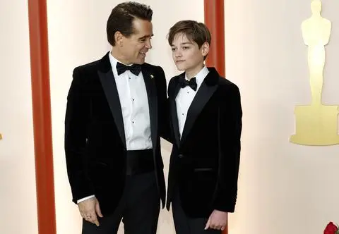 Colin Farrell na Oscarach miał wyjątkowe wsparcie. Tak wygląda syn Alicji Bachledy-Curuś