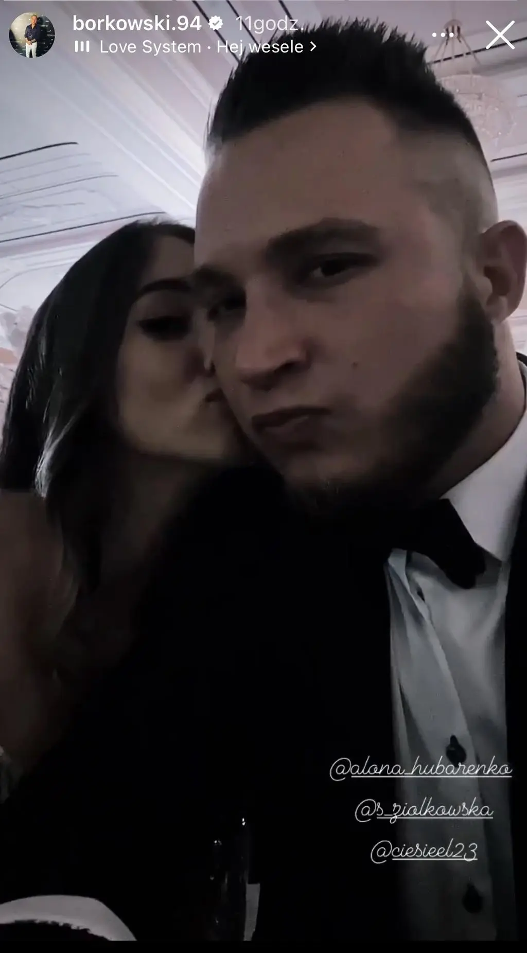 Kamil Borkowski z partnerką