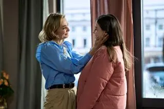 Małgorzata Socha na planie "Na Wspólnej"