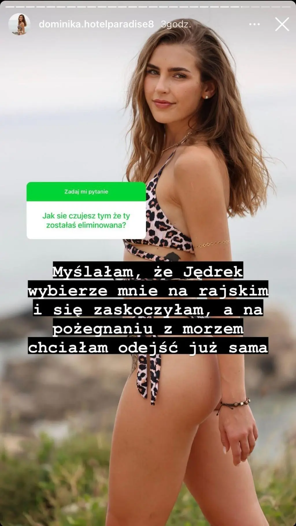 Dominika Bereś z "Hotelu Paradise" o odejściu z programu