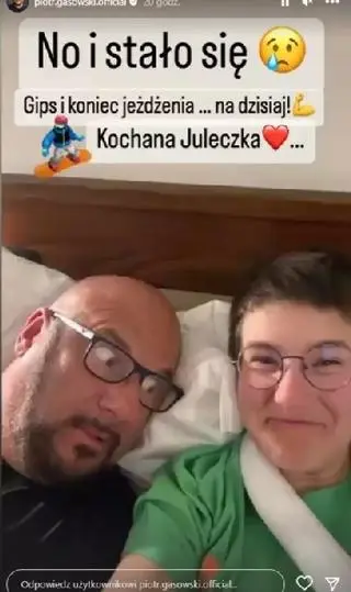 Córka Piotra Gąsowskiego złamała rękę