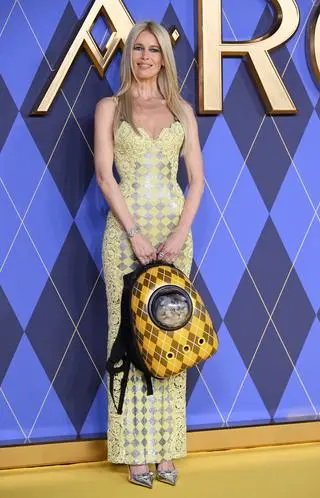 Claudia Schiffer z kotem