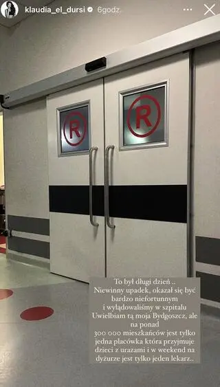 Syn Klaudii El Dursi miał wypadek