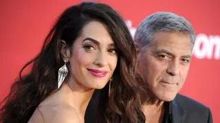 Amal Clooney z mężem