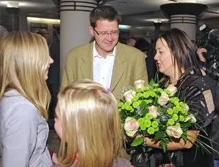 Wojciech Malajkat i Katarzyna Engwert