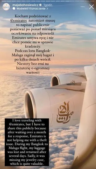 Maja Bohosiewicz została okradziona