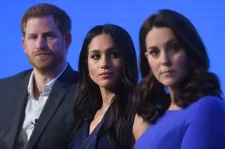 Kate Middleton, Meghan Markle, książę Harry
