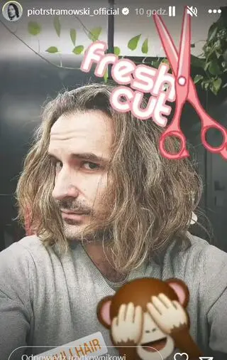 Piotr Stramowski ściął włosy