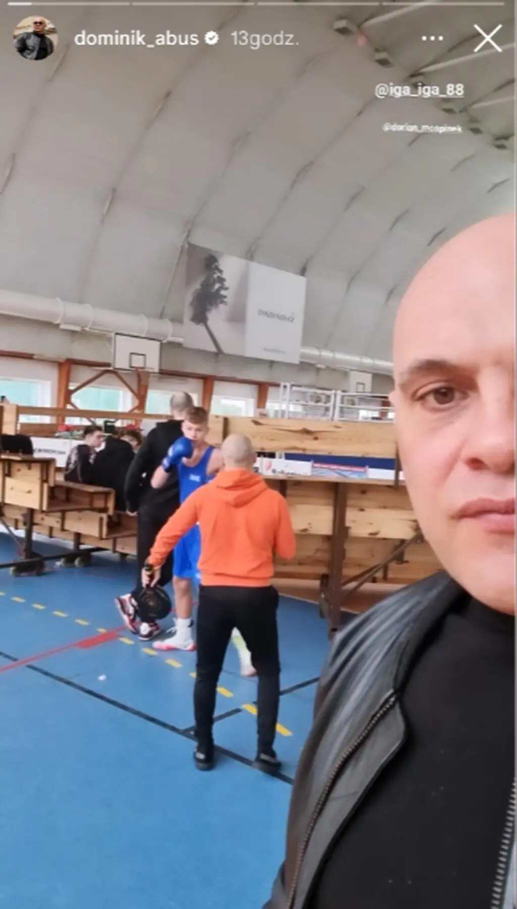 Dominik Abus dumny z syna
