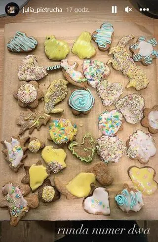 Julia Pietrucha upiekła pierniki na święta