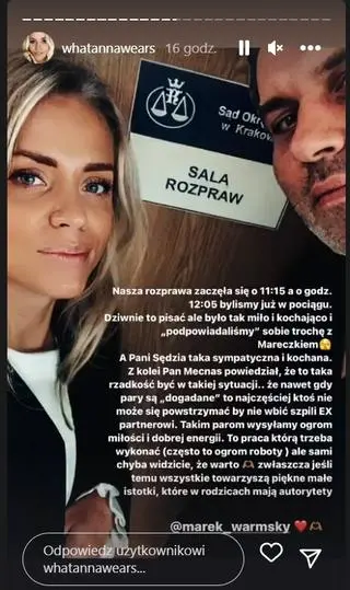 Anna Skura i Marek Warmuz rozwiedli się