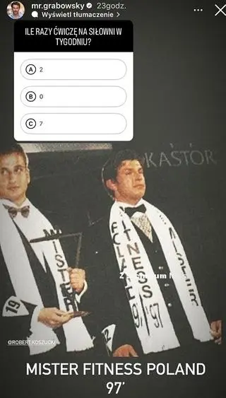 Tom Grabowski i znany aktor w młodości