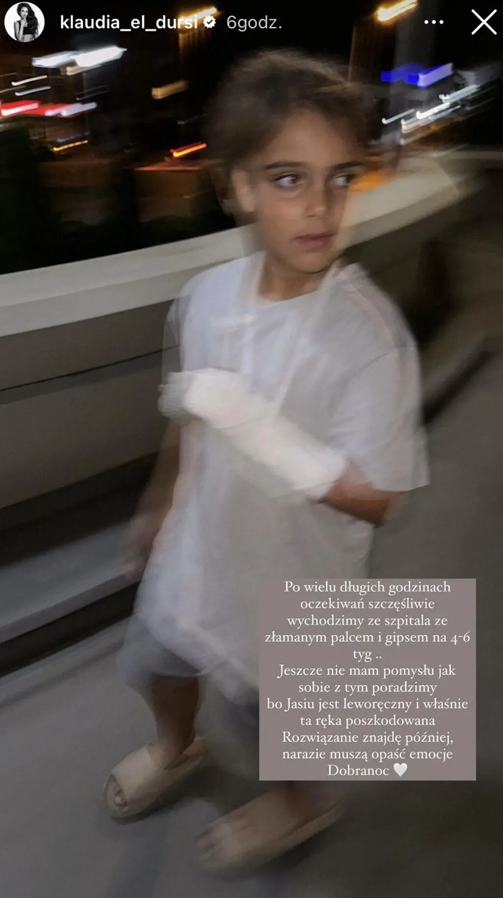 Syn Klaudii El Dursi miał wypadek