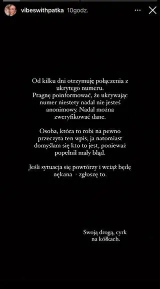 Patrycja z "True Love" otrzymuje dziwne wiadomości