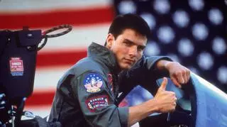 Tom Cruise na planie "Top Gun"