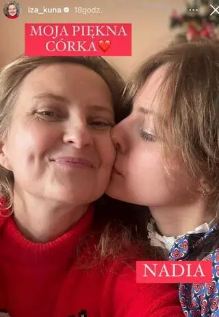 Izabela Kuna z córką Nadią