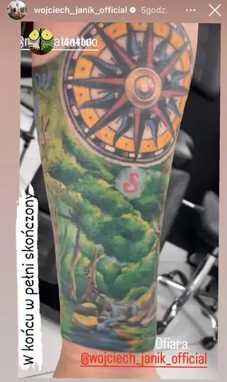 Wojciech Janik ma nowy tatuaż