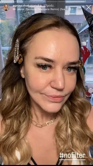 Agnieszka Kotońska bez makijażu