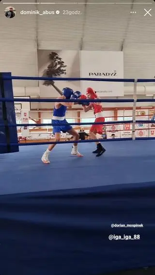 Dominik Abus dumny z syna