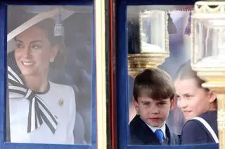 Louis i Charlotte  na Trooping the Colour 2024