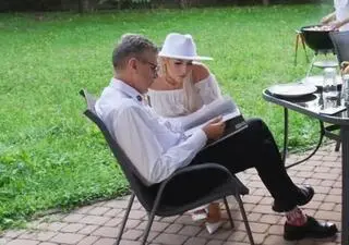 Julia von Stein z tatą