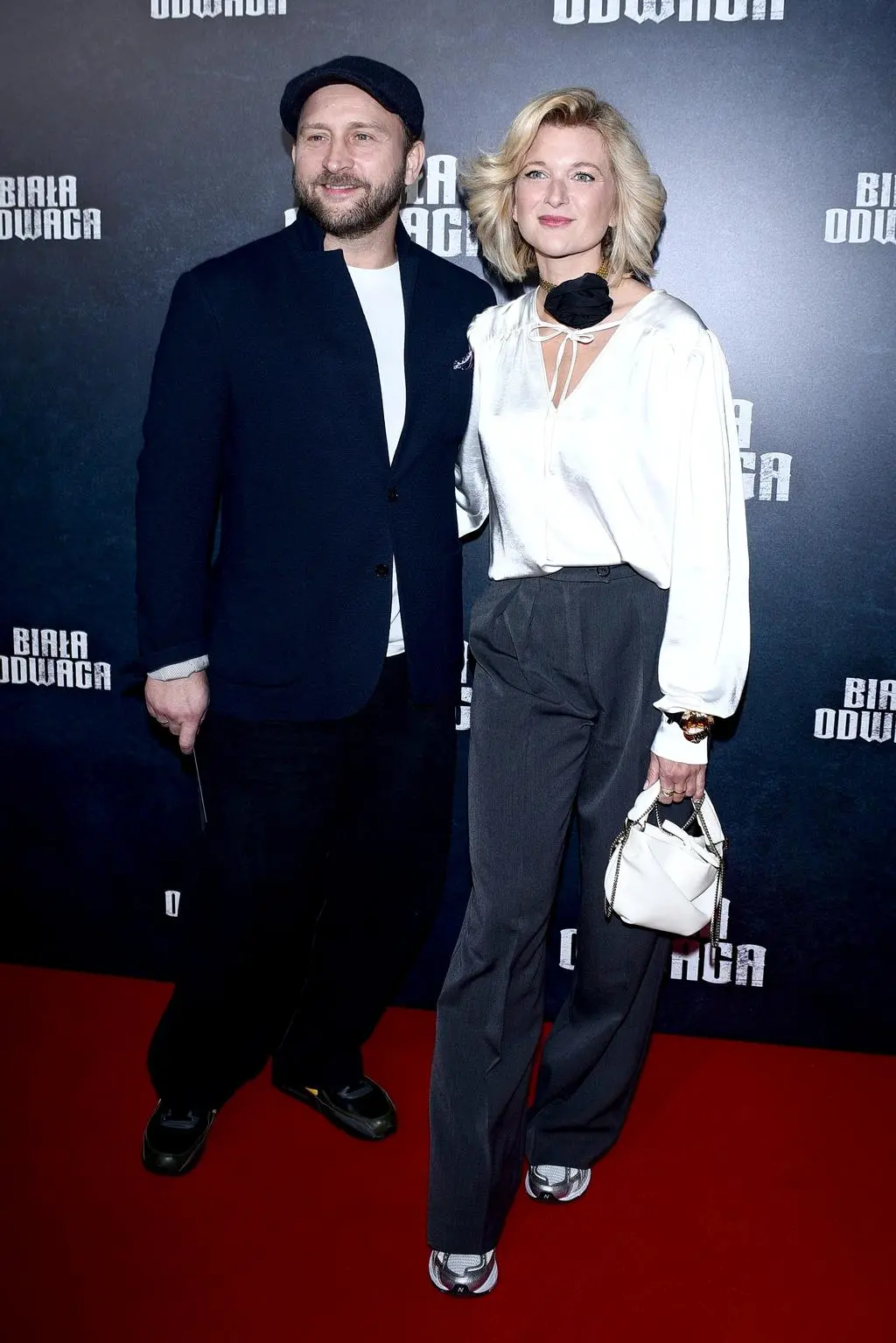 Gwiazdy na premierze filmu "Biała odwaga": Borys Szyc i Justyna Szyc-Nagłowska