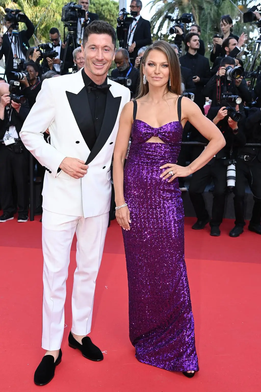 Anna i Robert Lewandowscy w 2022 roku