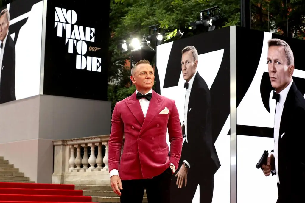 Daniel Craig na premierze "No time to die". 2021 rok