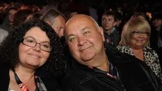 Rudi Schuberth z żoną Małgorzatą Chojnacką