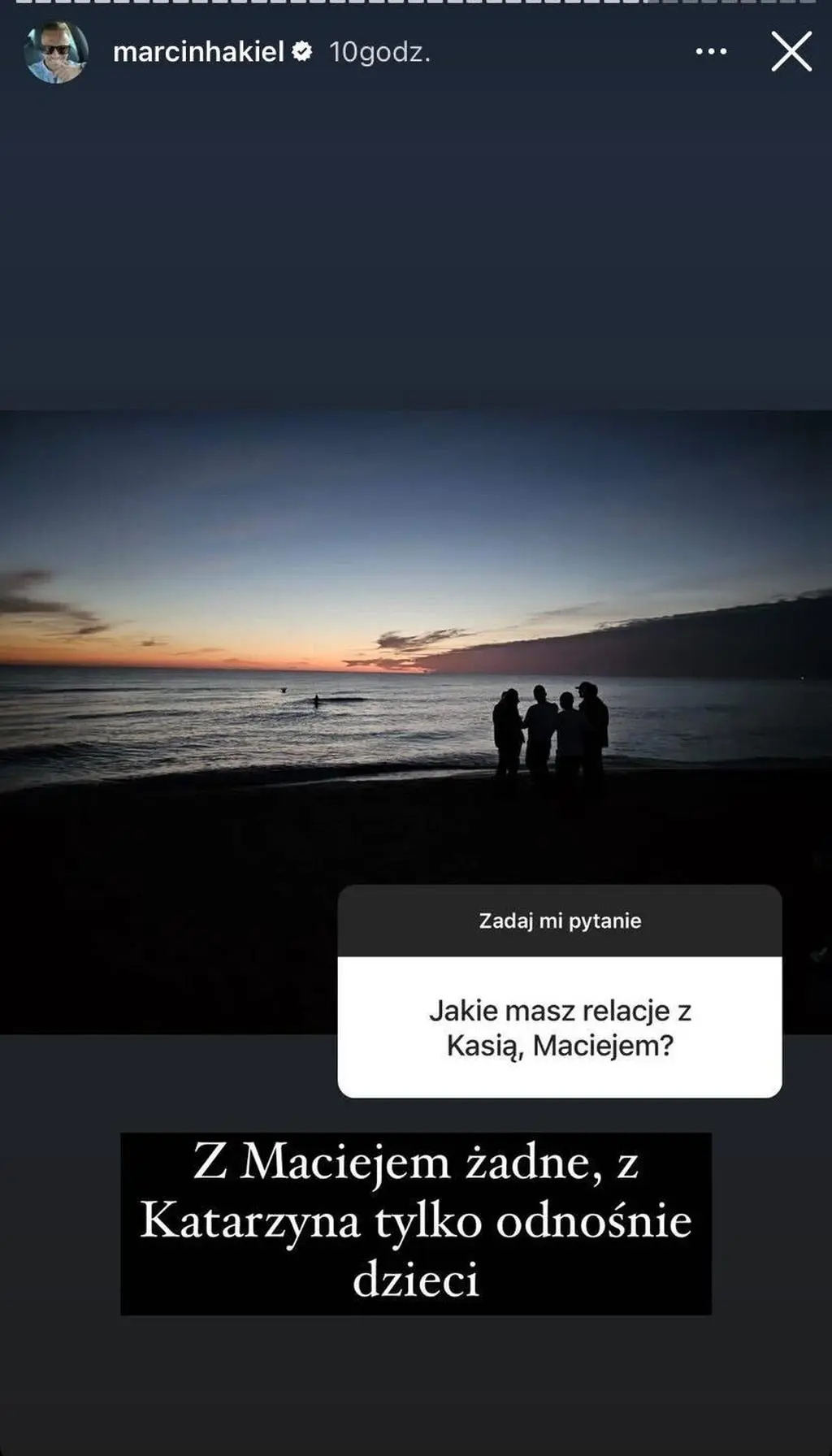 Marcin Hakiel o relacji z Katarzyną Cichopek