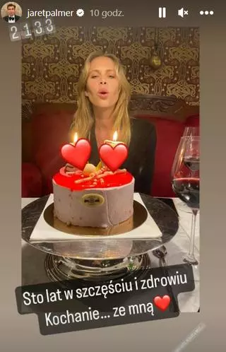 Jarosław Bieniuk świętuje urodziny ukochanej