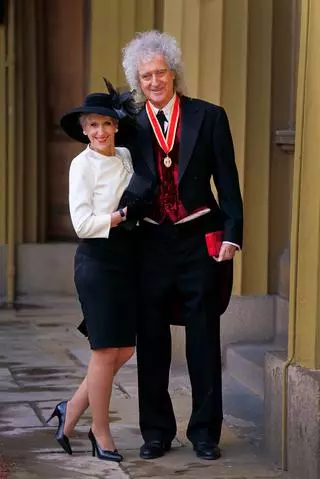 Brian May z żoną Anitą Dobson