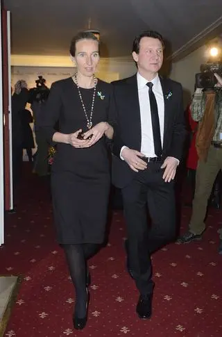 Robert Więckiewicz z żoną Natalią Adaszyńską